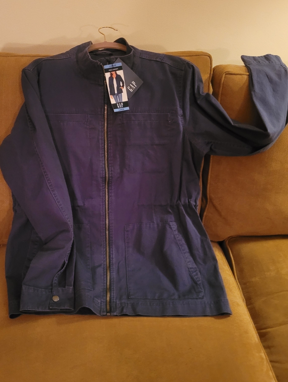 GAP Women's Dark Navy Zip Utility Field Jacket